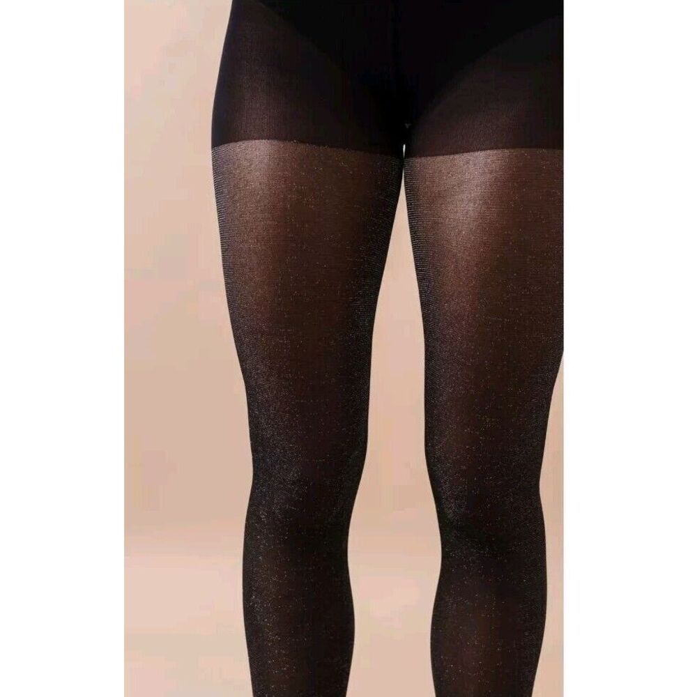 Women's‎ Threads Diamond Dust Tights In Black Size AB NWT